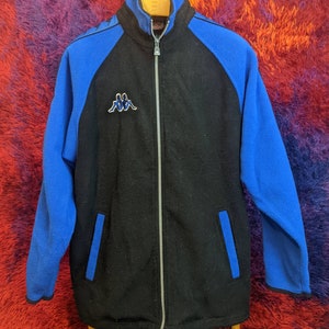 Vintage 1990s KAPPA Soccer Fleece Jacket LARGE