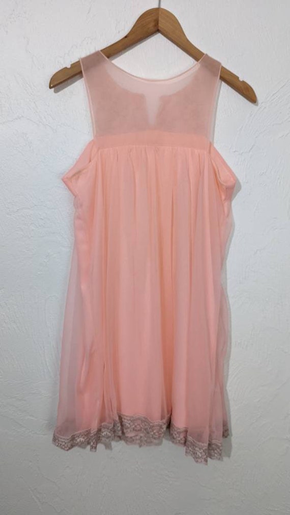 Vintage 1960s Pink Baby Doll Nightie by MONIQUE L… - image 2