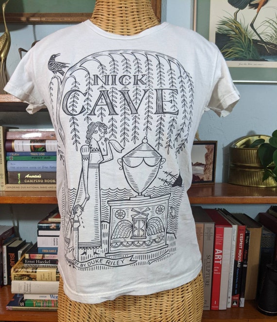 NICK CAVE Women's T-shirt "Complete Lyrics" Book C