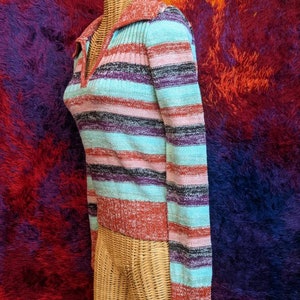 Vintage 1970s MARIANNE'S FASHIONS Soft Acrylic Blend Sweater LARGE image 2