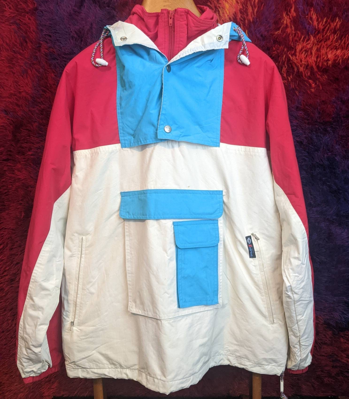 Vintage 1980s PEREGRINE Fabric ENTRANT Snowboard Ski Jacket