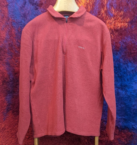 Vintage PATAGONIA Capilene Quarter Zip Rust Orange Pullover - Etsy