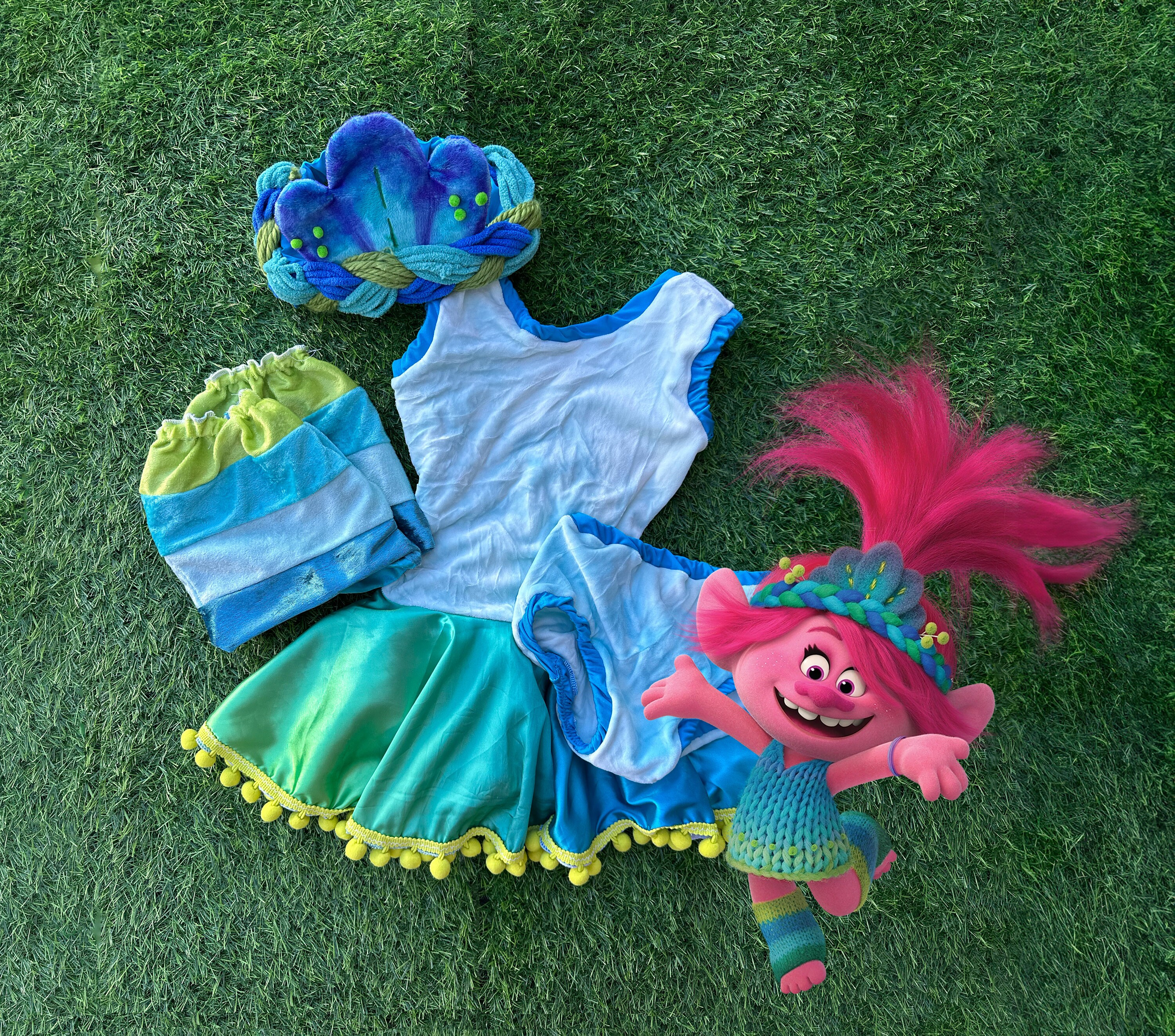Poppy from Trolls Costume, Trolls Band Together Costume, Kid's