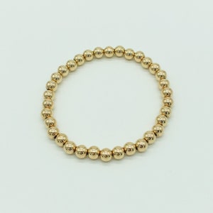 Macrame 14k Gold Filled 5mm Beaded Bracelet | Etsy