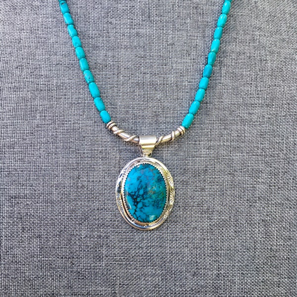 American Natural Turquoise Necklace