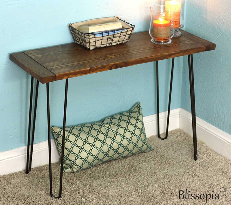 Hairpin Leg Console Modern Farmhouse Console Sofa Table Etsy