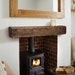 Rustic Floating Fireplace Mantel 5x6, 6x6, 6x8 or 8x8 - Mantle - Floating Mantel - Barn Wood Mantel - Barn Beam - Custom Lengths 