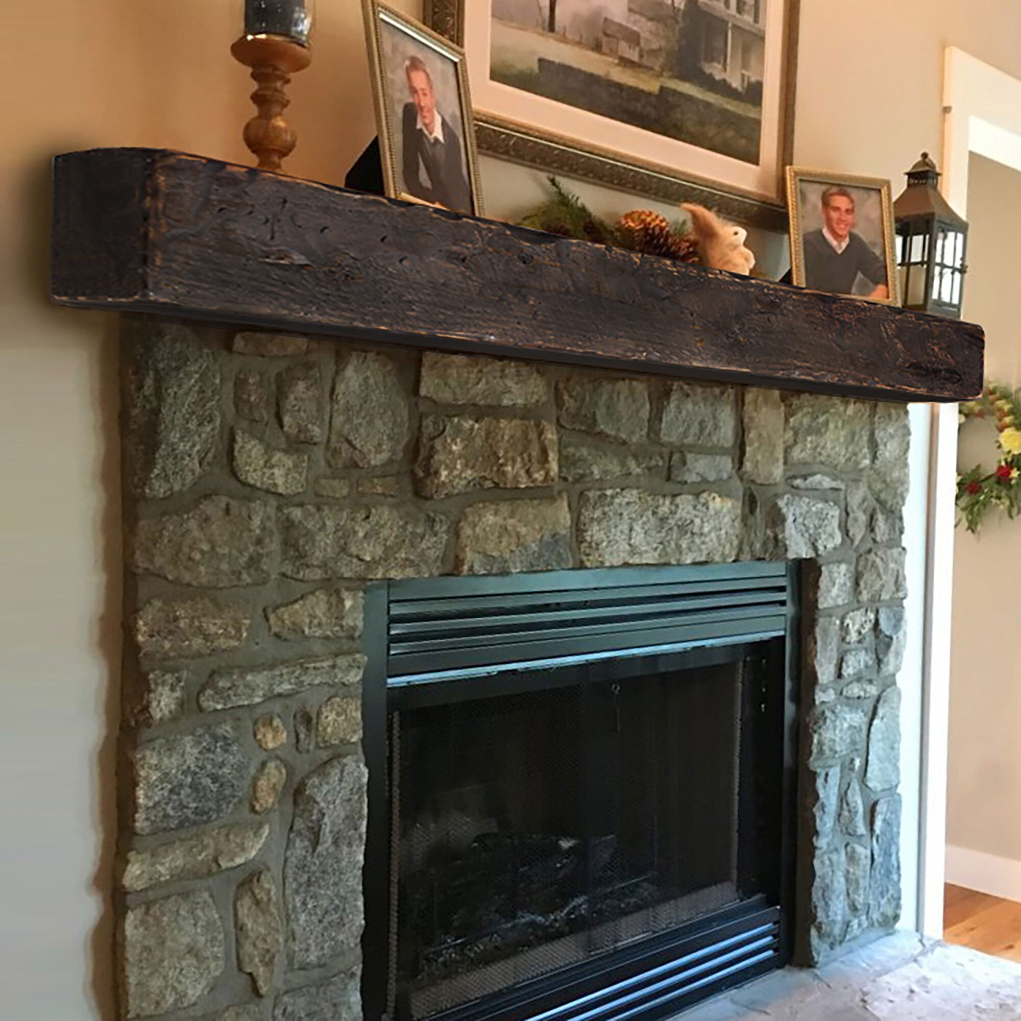 Rustic Floating Fireplace Mantel 5x6 6x6 6x8 or 8x8 Mantle - Etsy Canada