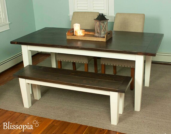 Tapered Leg Farmhouse Table Farmhouse Table Dining Table Etsy
