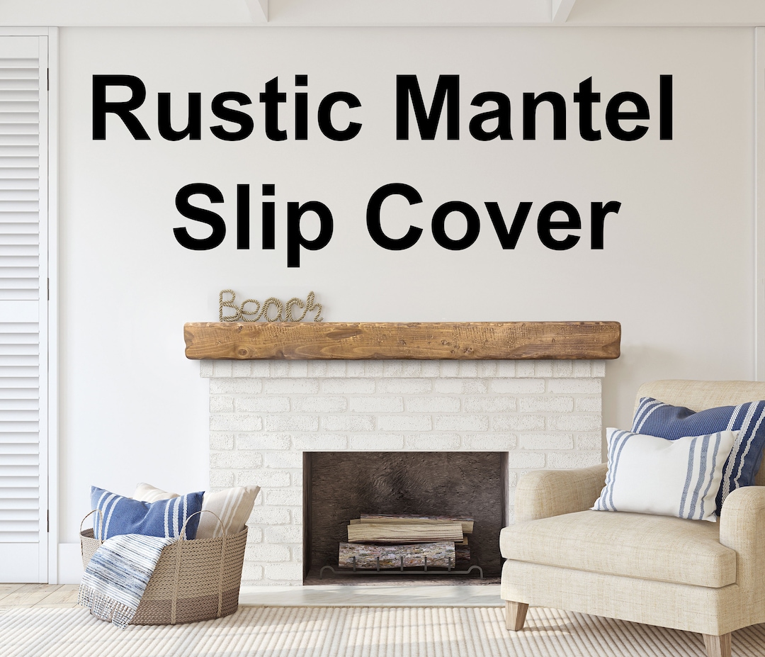 Rustic Slip Cover for Existing Mantel Custom Sizes Rustic Barn Wood Mantle Beam Etsy