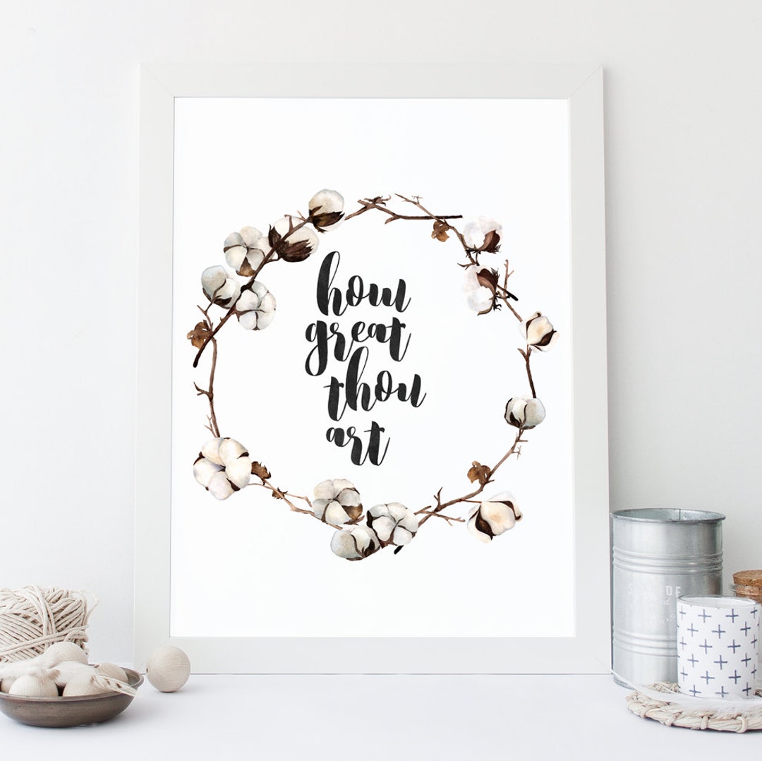 INSTANT DOWNLOAD - How Great Thou Art - Printable Christian Art - DIY ...
