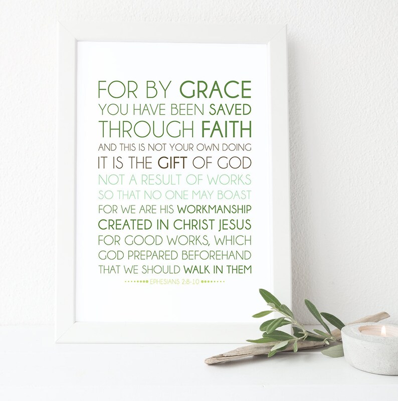 Scripture Art Ephesians 28 10 Bible Verse Print