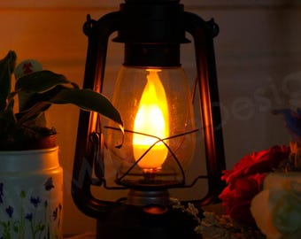 Buy Electric Lantern Table Lamp FLAT BLACK 12