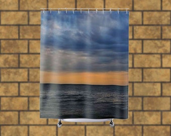 Beach Shower Curtain Bathroom Decor Unique Shower Curtain Gift For Her Ocean Shower Curtain Gift For Wife Cool Shower Curtain Beach Sunset