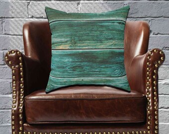 Log Cabin Decor Unique Throw Pillow Green Wood Rustic Decor Wedding Gift Farmhouse Decor Rustic Sofa Pillow Home Gift Country Decor