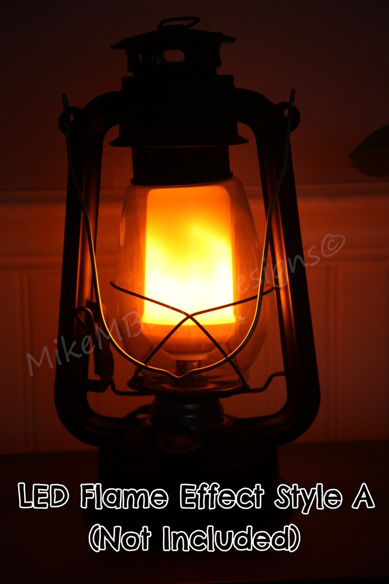 Electric Lantern Table Lamp FLAT BLACK 12 Electric Etsy