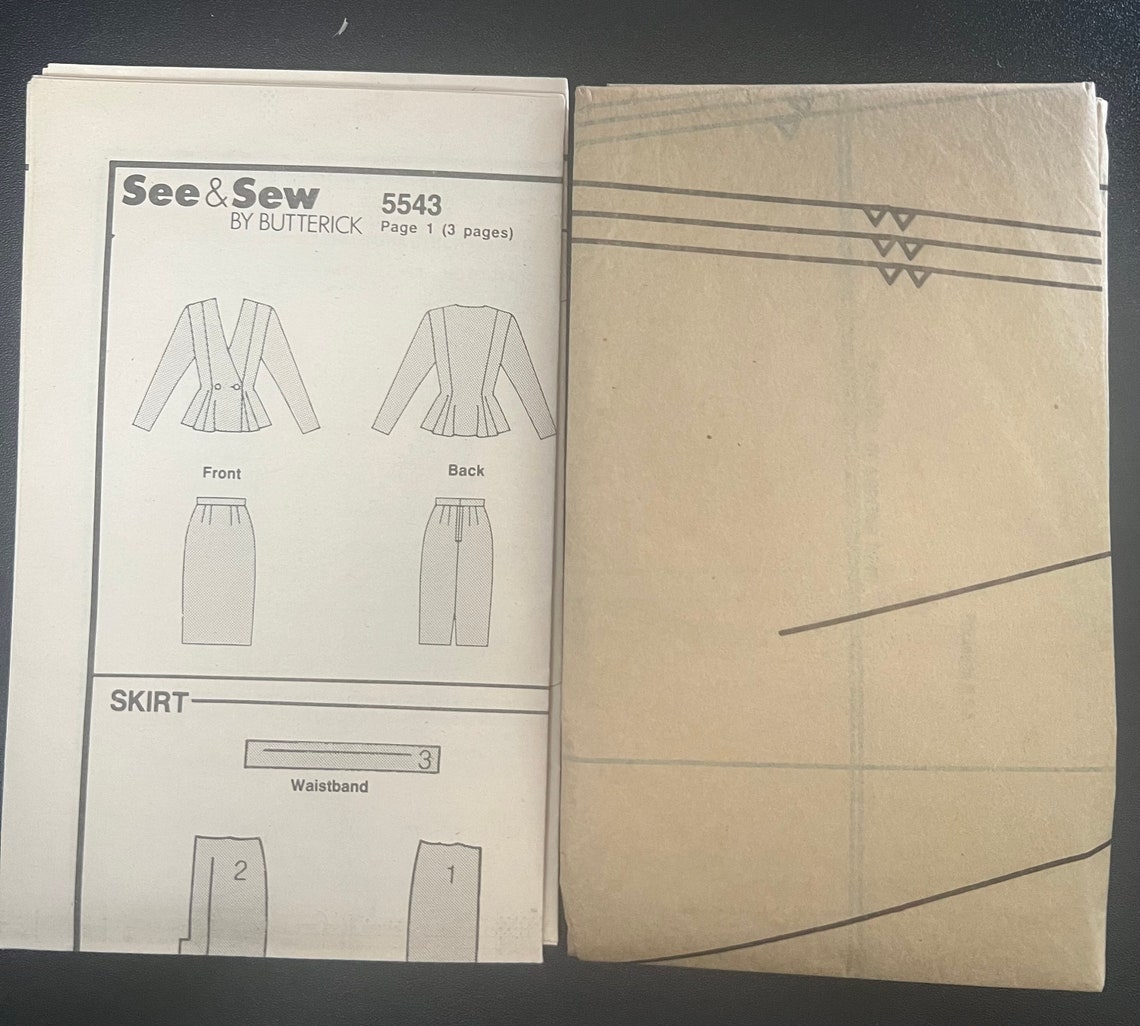 See & Sew by Butterick 5443 Sewing Pattern, Sizes 6-8-10 UC/FF - Etsy