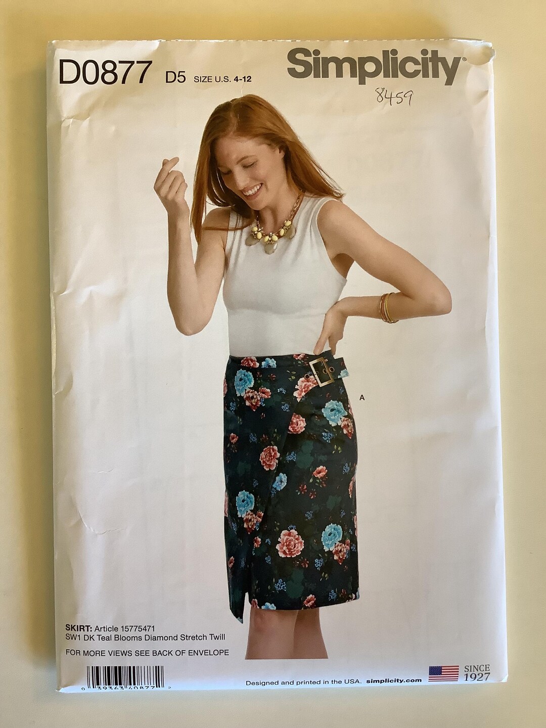 Simplicity Pattern 8459 Simplicity 8459/D0877 Sewing Pattern, Sizes 4-12, UC/FF - Etsy