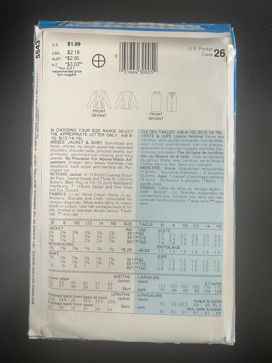 See & Sew by Butterick 5443 Sewing Pattern, Sizes 6-8-10 UC/FF - Etsy