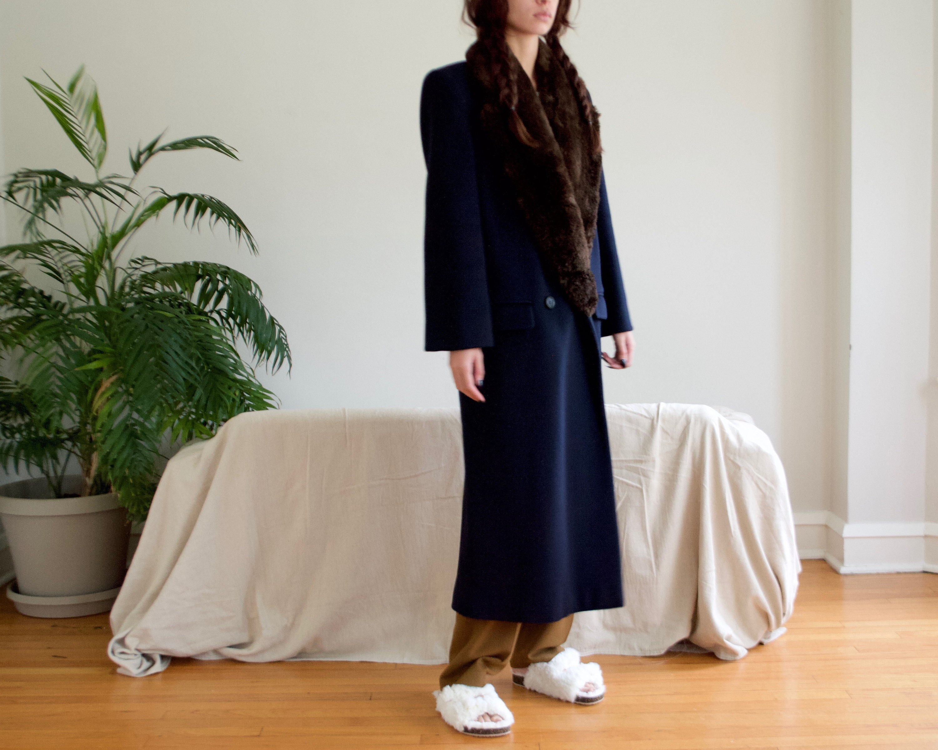 perry ellis wool overcoat