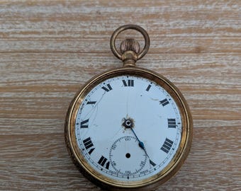 Ricambi o riparazione per orologi da tasca antichi placcati in oro.