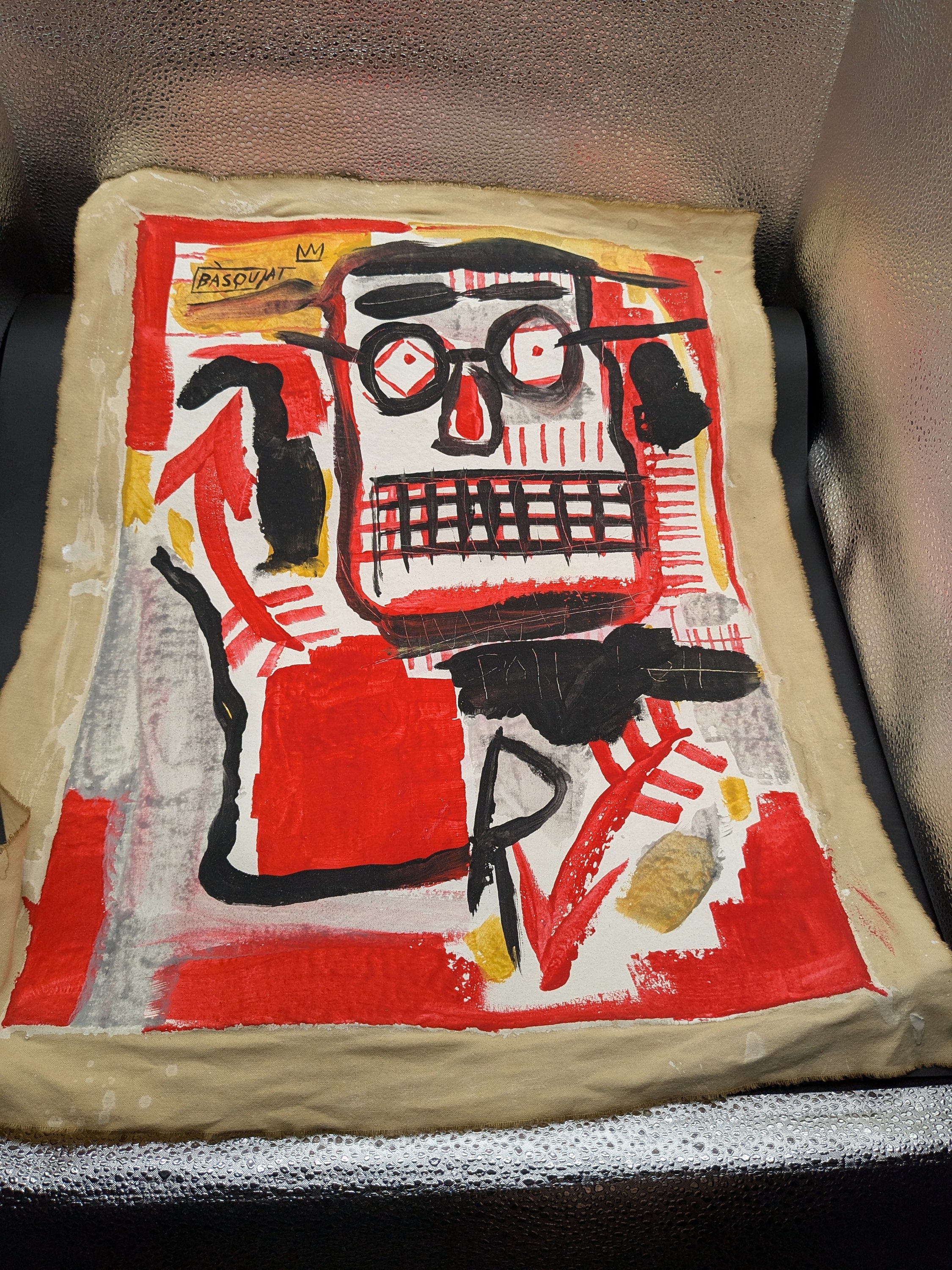 ジャン＝ミシェル・バスキアのミクストメディア絵画 - Etsy 日本