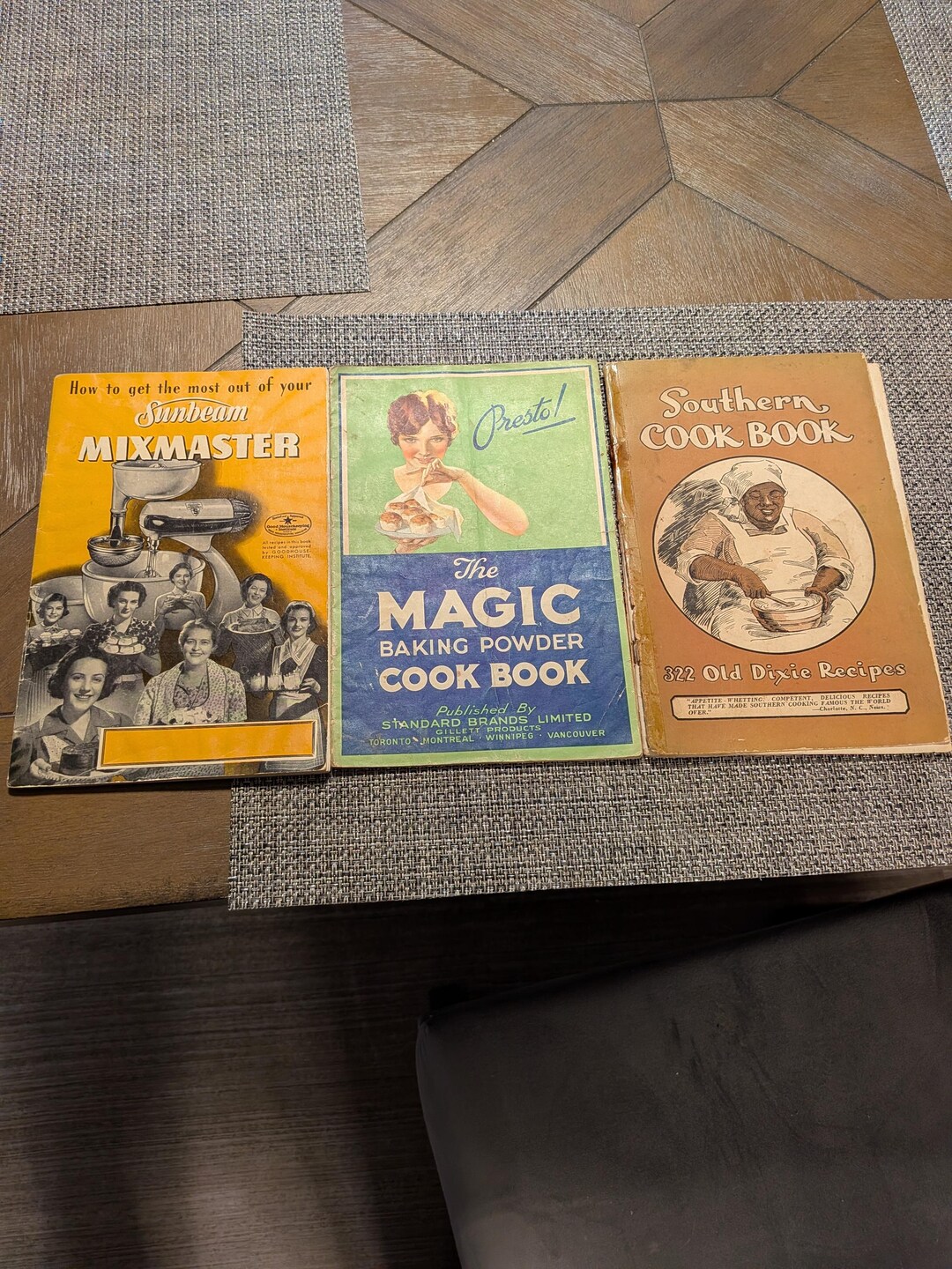 Antique Southern Cookbook ,sunbeam Mixmaster and Magic Baking Powder ...