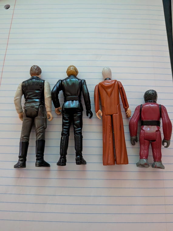 Set of 4 Vintage Star Wars Action Figures 1980s - Etsy
