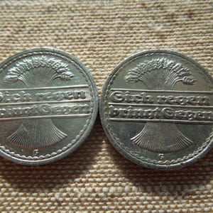 ドイツ 50ペニヒ硬貨、1949年～1950年発行、初期発行分、1枚単位で販売
