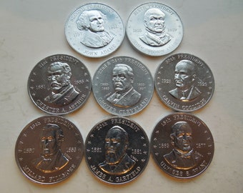 Shell Mr. President Coin Game Tokens, 1968 to 1969 - Sell By The Piece or in Groups