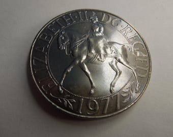 1977年エリザベス女王即位25周年記念銀貨 - 未使用品 - Etsy 日本