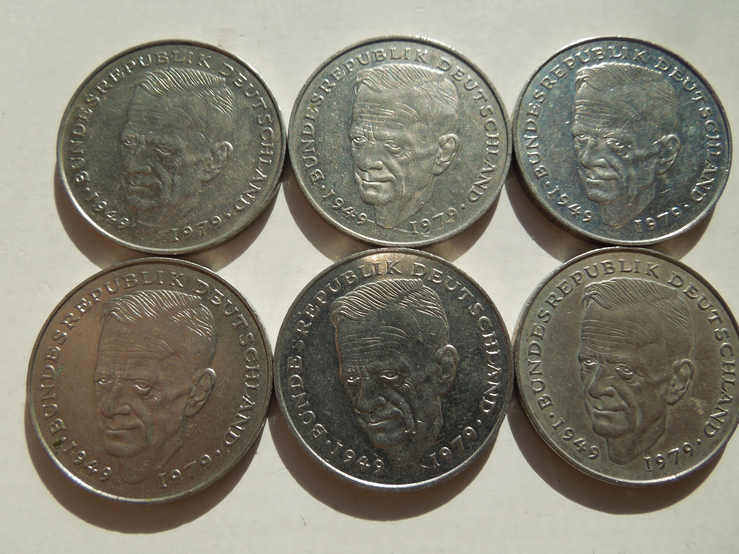 Germany 2 Deutsche Mark Coin, 1990, Kurt Schumacher - Sell by the Piece -  Etsy