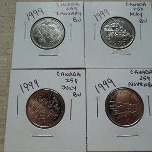 Canada Coins, Quarters, Commemorative, BU - Sell By the Piece