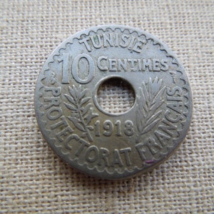 Tunisia Coins, 1918 to 1941, French, 10 Centimes to 2 Francs, Sell By The Piece