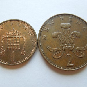 Great Britain Coins, 1 Penny to 2 Pence, Pick Your Years, Sell By The Piece or in Groups