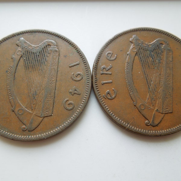 Irish Coins, Penny, Republic, 1949 to 1968 Lower Grades - Sell By The Piece