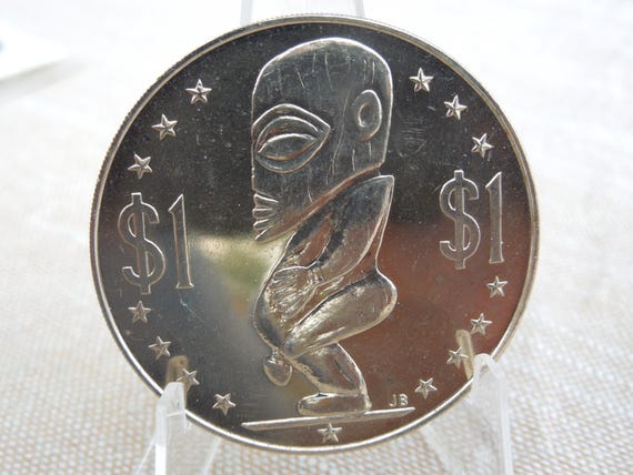クック諸島の1ドル硬貨、タンガロア、1973年 - 1枚単位で販売 - Etsy 日本