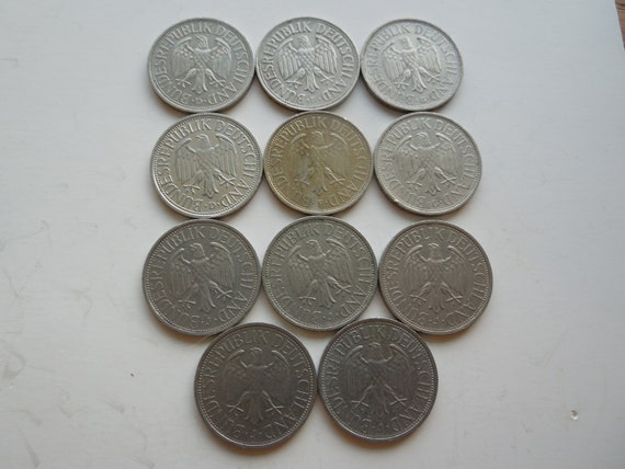 Germany 1 Deutsche Mark Coins, 1974 to 1979 - Sell by the Piece - Etsy