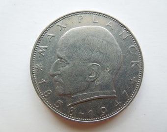 Germany 2 Deutsche Mark Coin, 1958 to 1960, Max Planck - Sell By The Piece