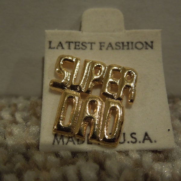 Fathers Day Lapel Pins, Super Dad - Sell By The Piece