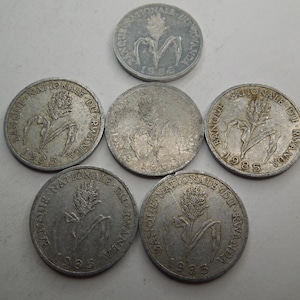 Rwanda Coins, 1 Franc to 50 Francs, 1985 to 2003 - Sell By The Piece