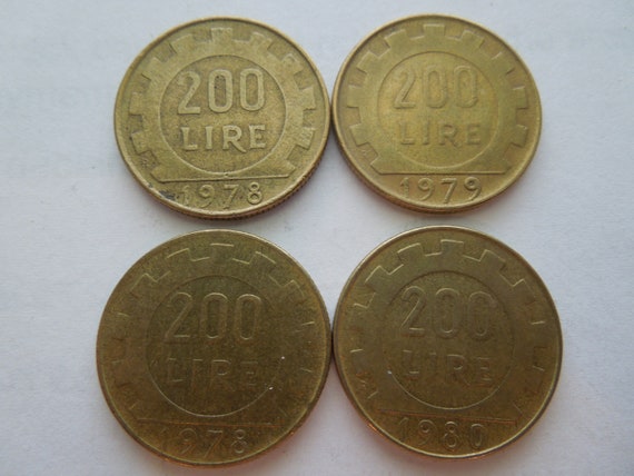希少1981年 イタリア 200リラ 硬貨 200 lire - Etsy 日本 希少1981年