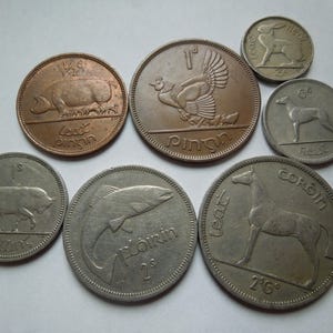 Animal Coin Sets from Ireland - Decimal And Pre-Decimal - Sell by the Set.