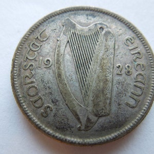 Irish Coins, Silver, Florin to Half Crown, 1928 to 1939 - Sell By The Piece