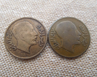 イラク 1938年 50フィルス/1ディルハム 0.500 銀貨 ガーズィー1世