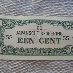 Japanese Invasion Currency, World War 2, Dutch East Indies and Malaya - Sell By The Piece