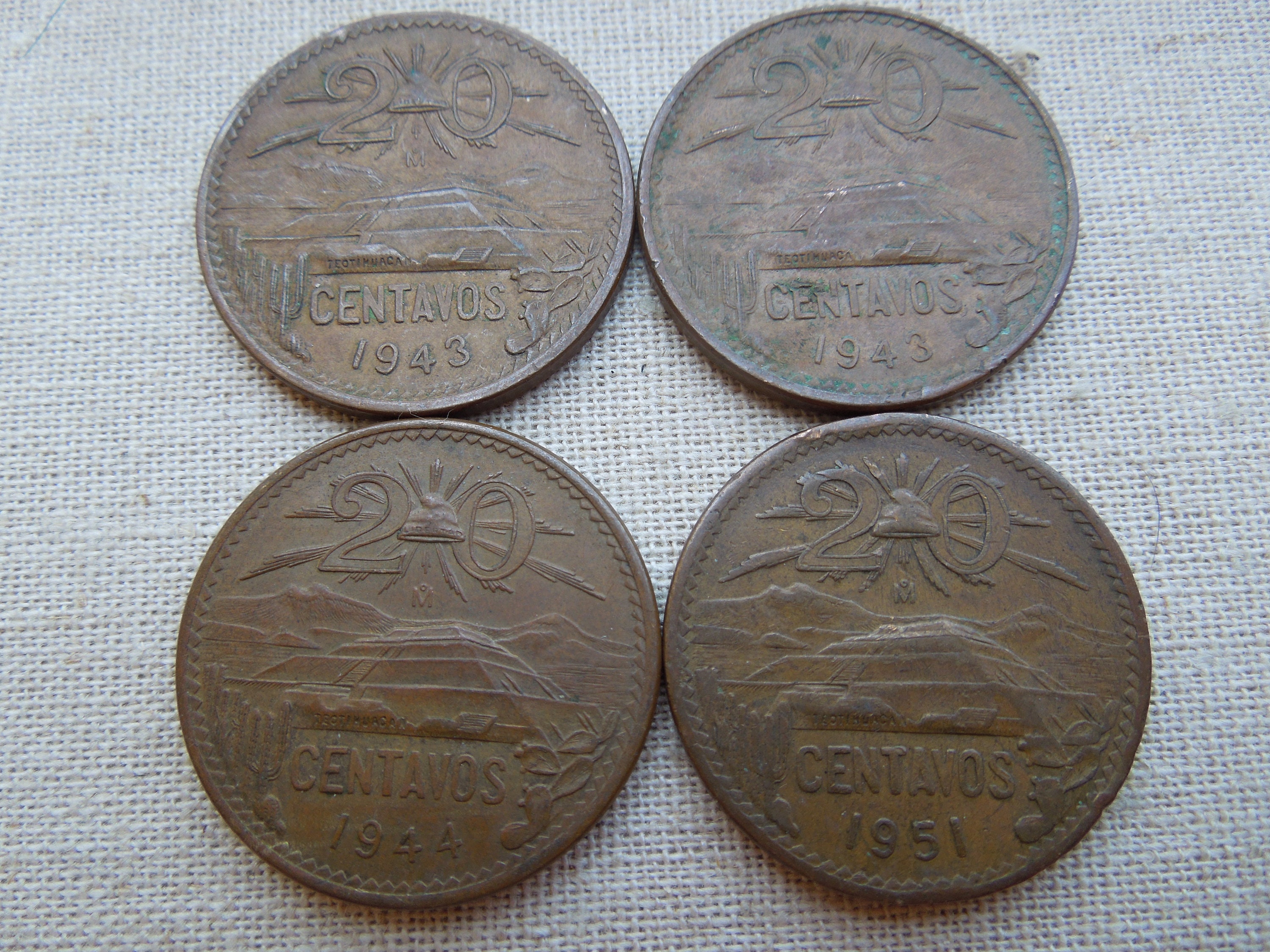 Argentina COIN 7 Pcs SET 1 5 10 25 50 CENTAVOS 1 2 PESOS