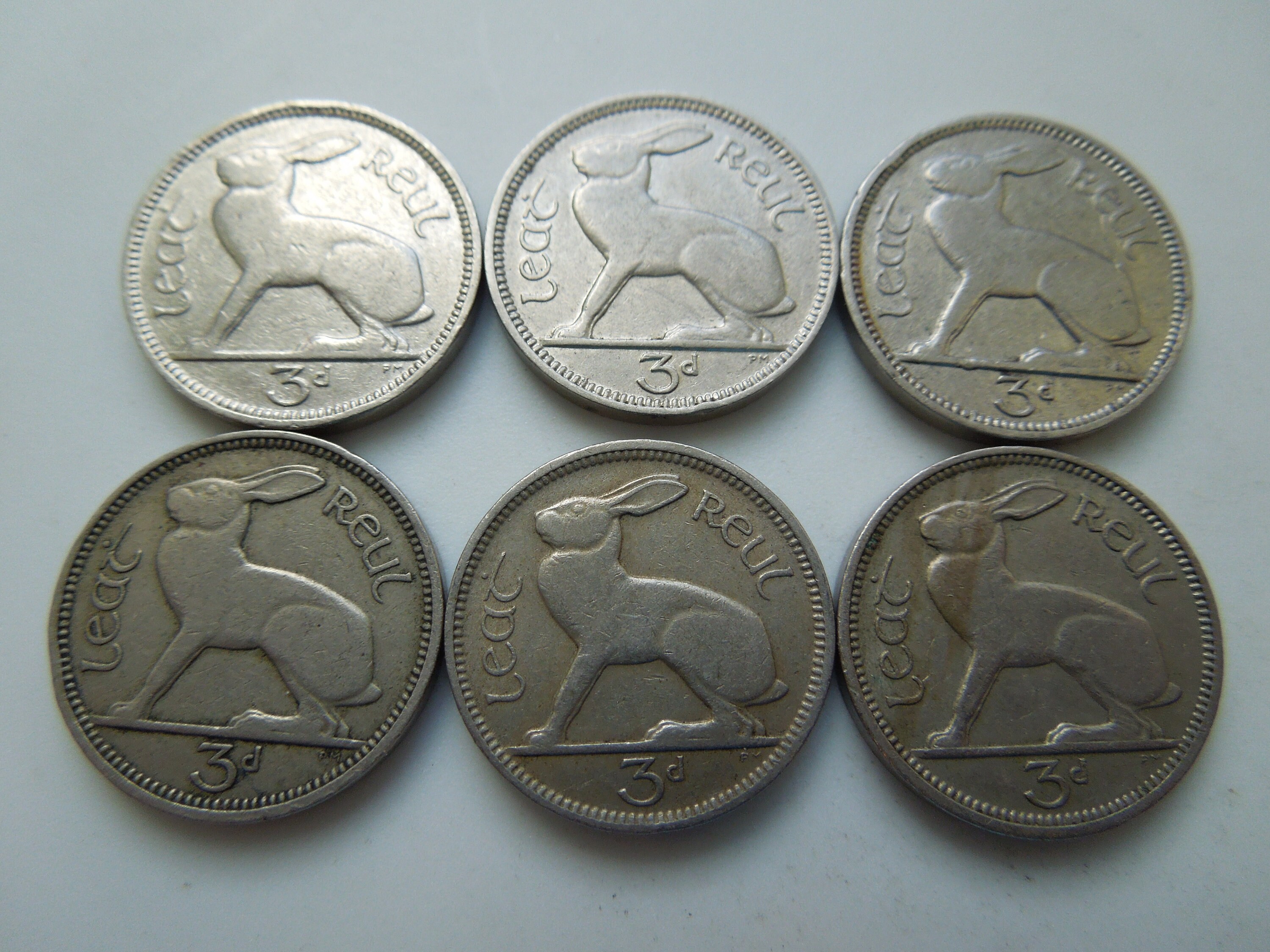 Irish Coins, Three Pence, Hare, 1946, Republic of Ireland - Last One for  Now - Etsy