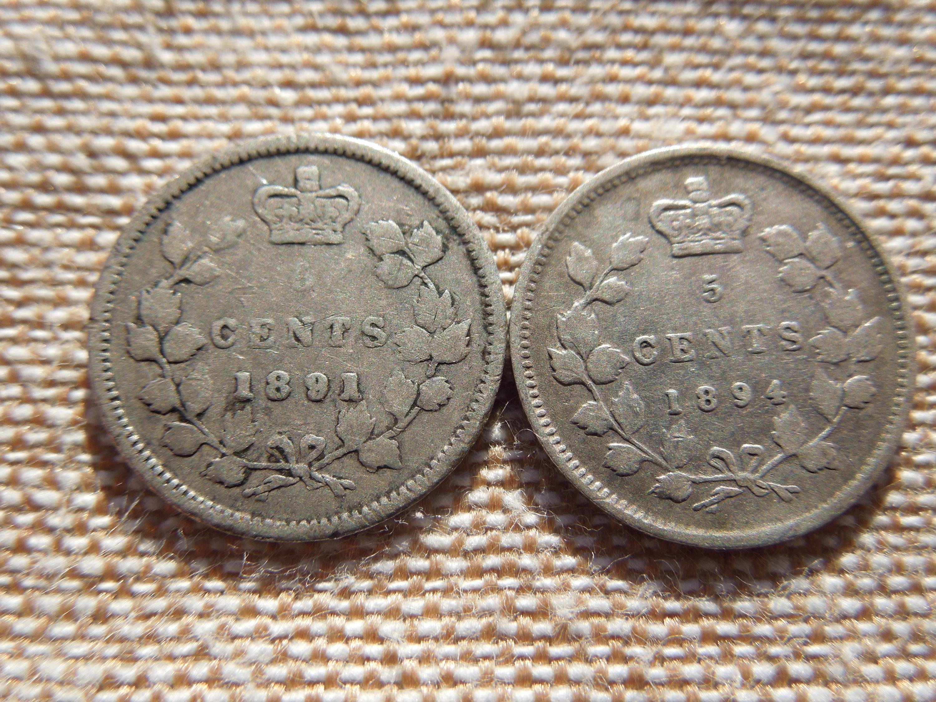 カナダ　5セント　銀貨 カナダ硬貨、5セント、1894年、銀貨、希少 - 最後の1枚 - Etsy 日本