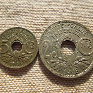 Monedas francesas de 5 céntimos a 100 francos, de 1918 a 1955, venta por pieza